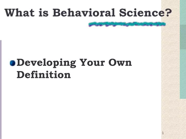 what is behavioral science