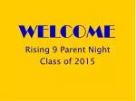 WELCOME - slide 1