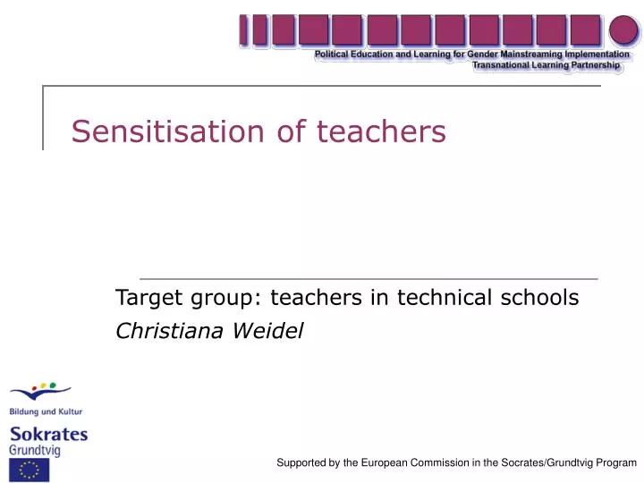 sensitisation of teachers