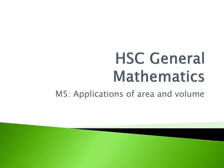 hsc general mathematics