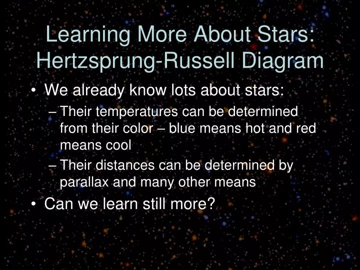 learning more about stars hertzsprung russell diagram