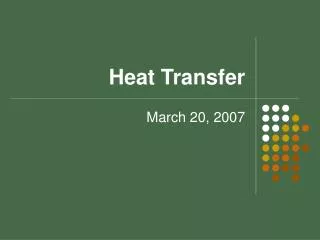 Heat Transfer