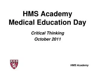 hms academy medical education day