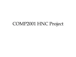 COMP2001 HNC Project