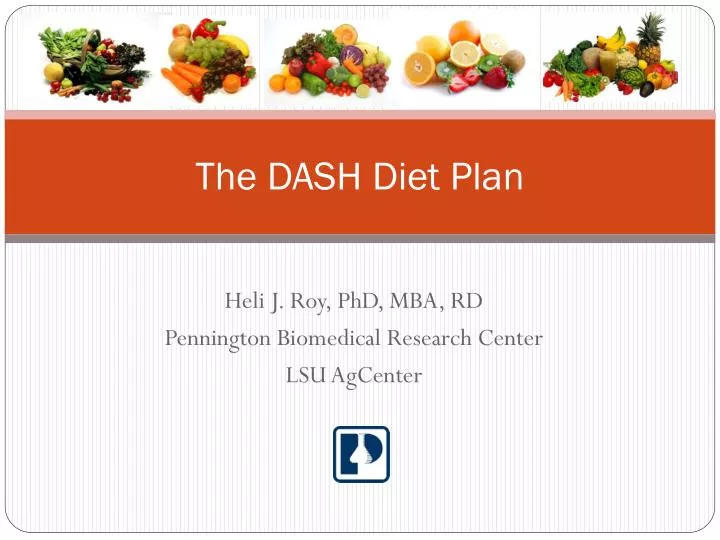 the dash diet plan