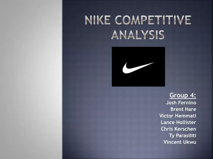 nike competitive analysis