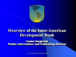Basic Facts: the IDB Group