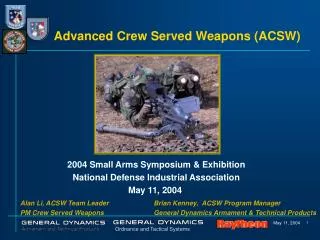 Advanced Crew Served Weapons (ACSW)