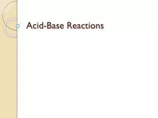 acid base reactions