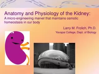 Larry M. Frolich, Ph.D. Yavapai College, Dept. of Biology