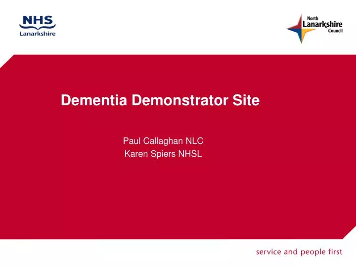 dementia demonstrator site