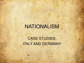 NATIONALISM