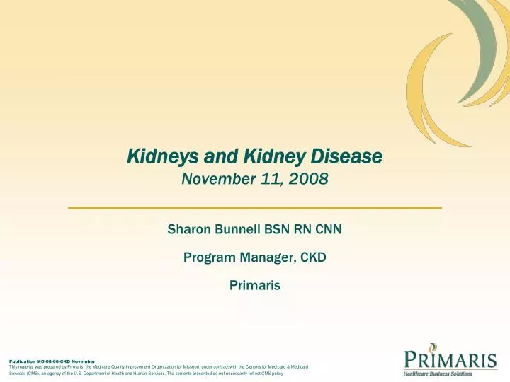 kidneys and kidney disease november 11 2008