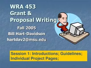 WRA 453 Grant &amp; Proposal Writing