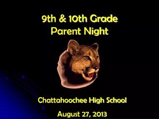 9th &amp; 10th Grade Parent Night