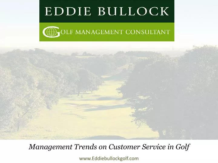 management trends on customer service in golf