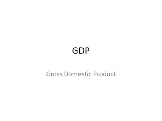 GDP