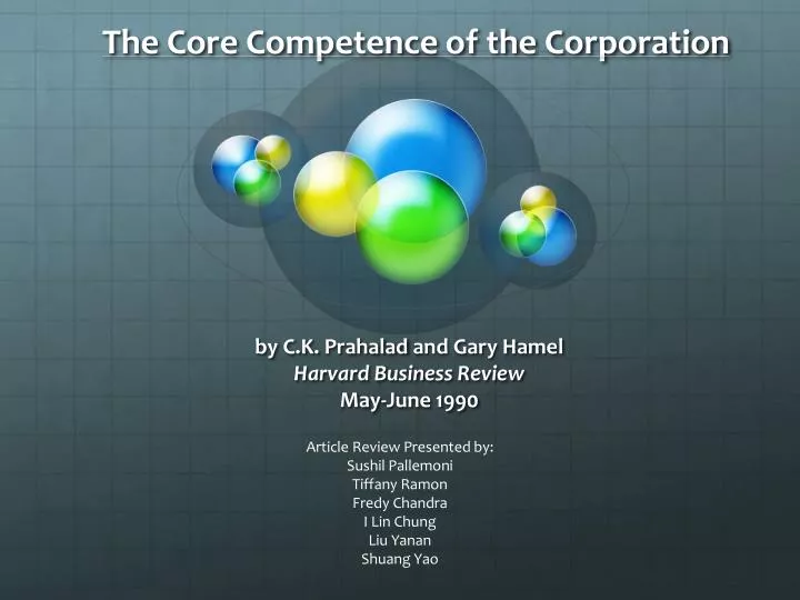 the core competence of the corporation