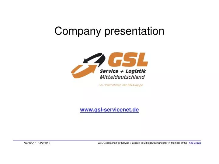 company presentation