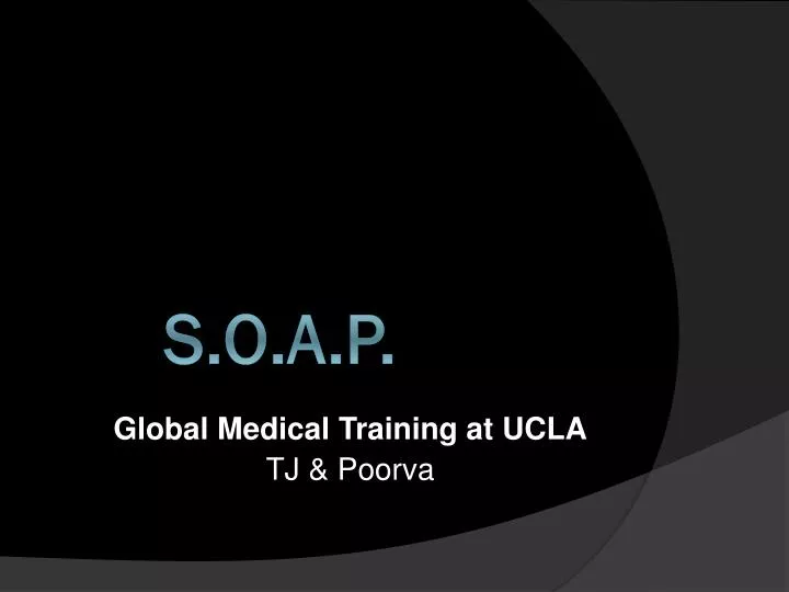 global medical training at ucla tj poorva