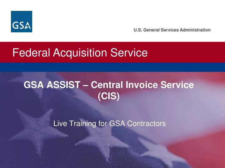 gsa assist central invoice service cis