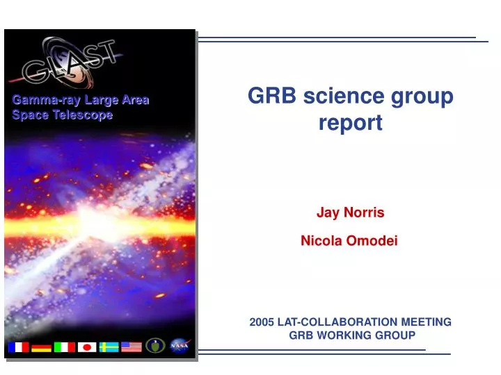 grb science group report