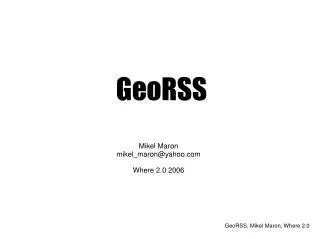 GeoRSS