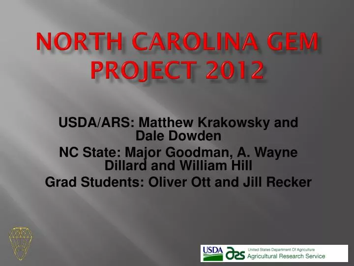 north carolina gem project 2012