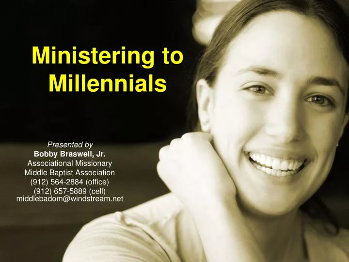 ministering to millennials