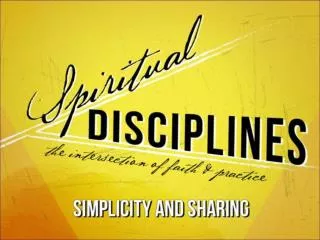 spiritual disciplines