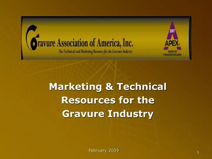 marketing technical resources for the gravure industry