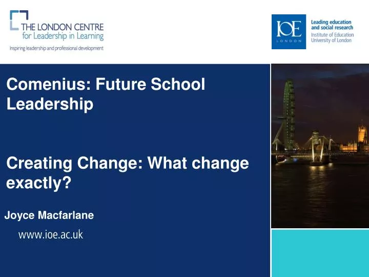 comenius future school leadership creating change what change exactly