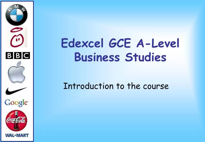 edexcel gce a level business studies