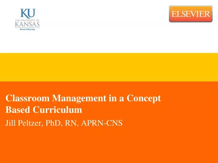 classroom management in a concept based curriculum