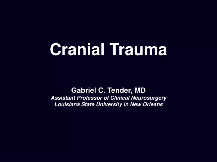 cranial trauma