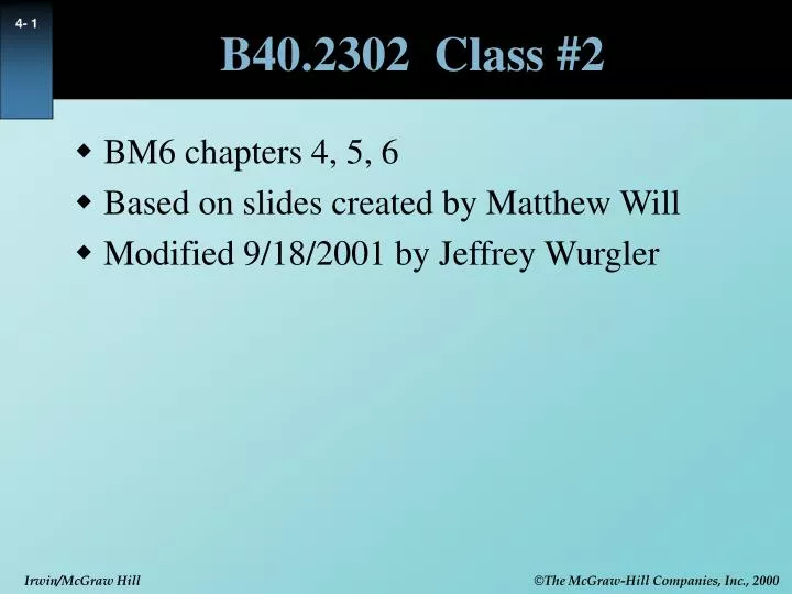b40 2302 class 2