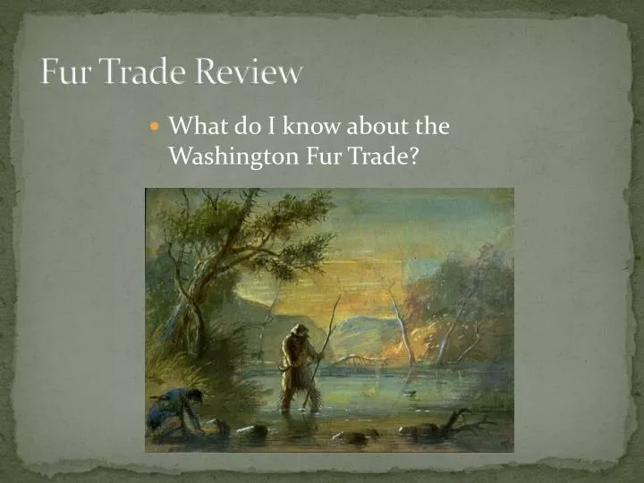 what do i know about the washington fur trade