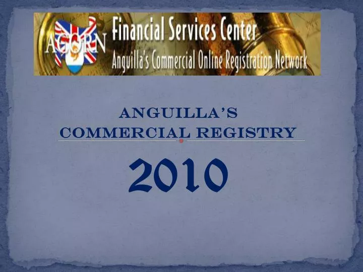 anguilla s commercial registry 2010