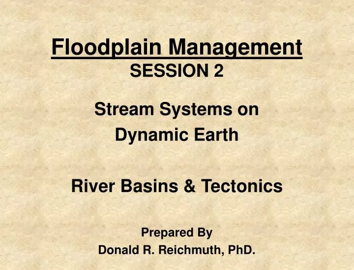 floodplain management session 2
