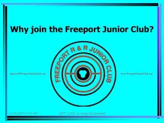 Why join the Freeport Junior Club?