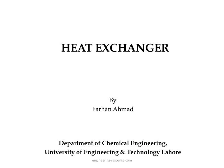 heat exchanger