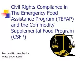 Food and Nutrition Service Office of Civil Rights