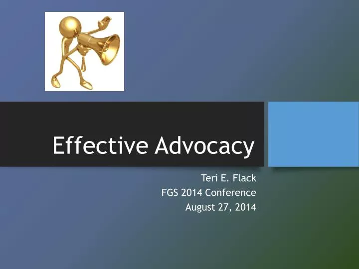 effective advocacy