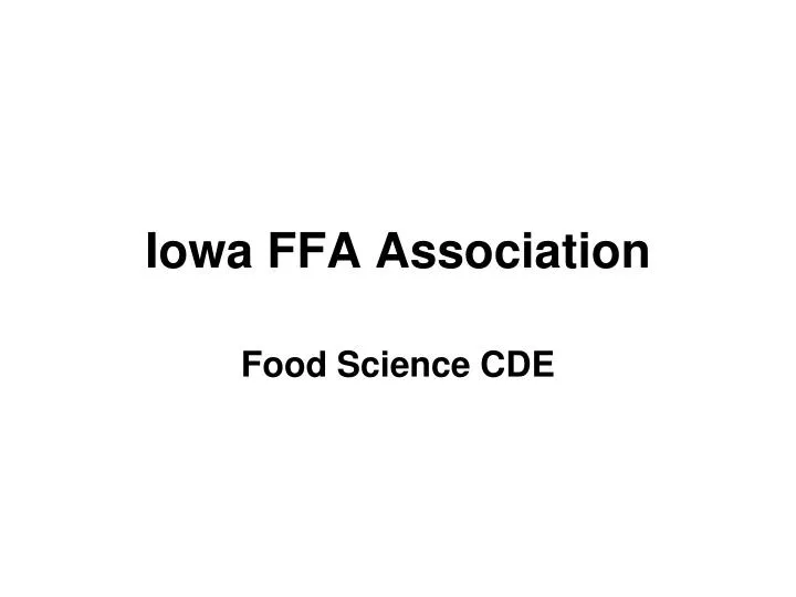 iowa ffa association