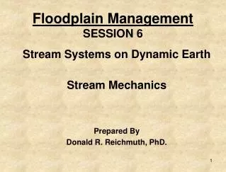 Floodplain Management SESSION 6