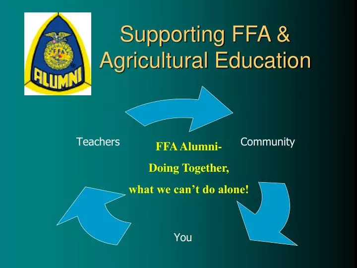 supporting ffa agricultural education