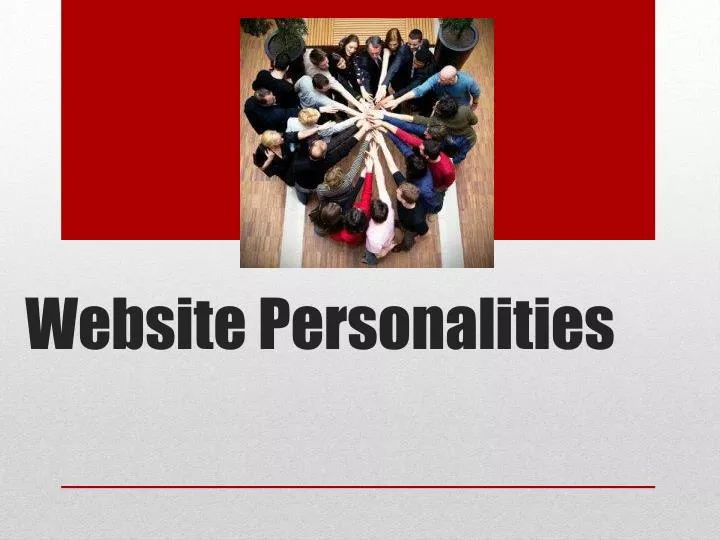 website personalities