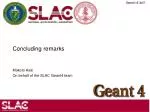 Concluding remarks - slide 1