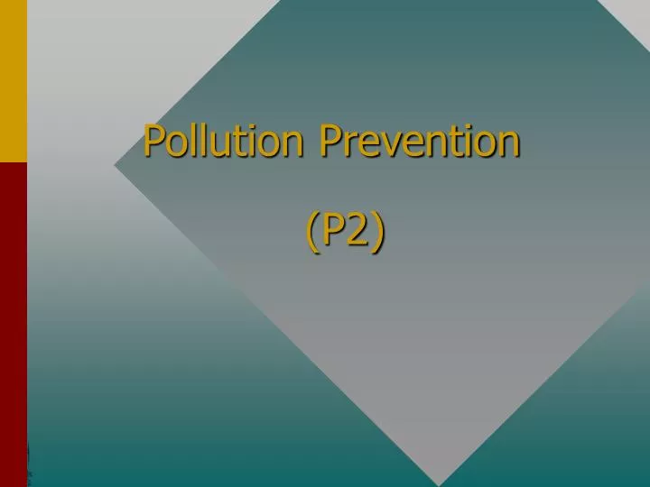 pollution prevention p2