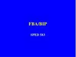 FBA/BIP - slide 1